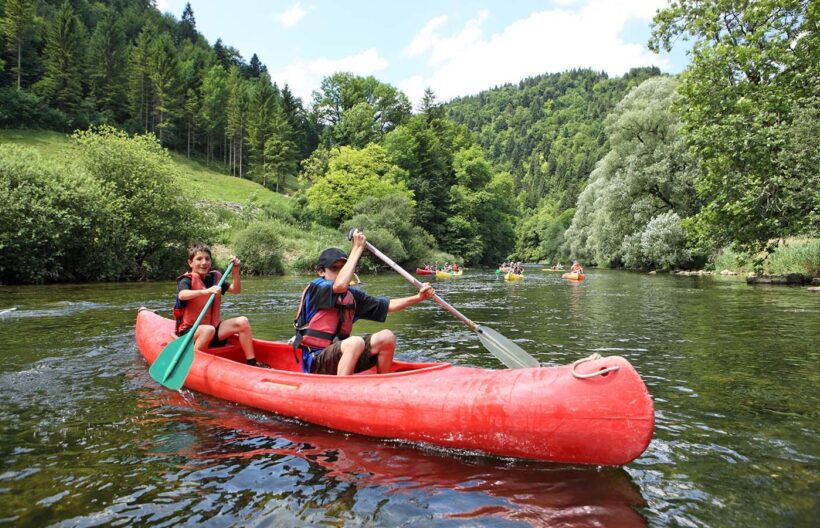 Canoeing on the Doubs